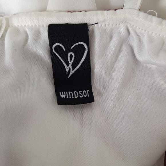 Windsor "NEW" Bohemian Floral Chiffon Cottagecore High Low Coquette Maxi Dress L - Picture 9 of 13